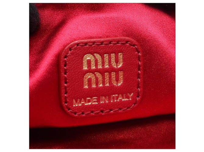 Borsa/Pouch Miu Miu DUCHESSE Red - vista 4