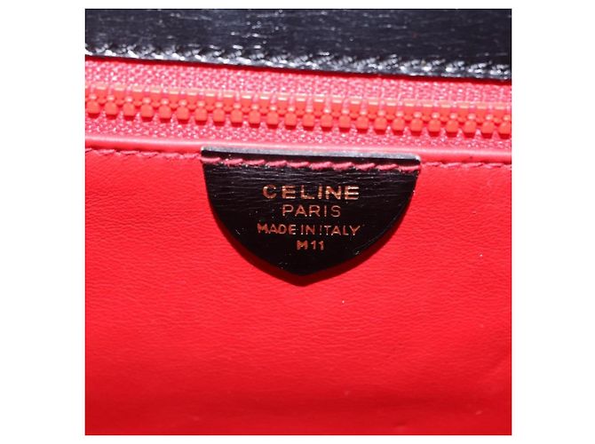 Céline Celine Vintage Logo Top Handle Leather Small - vista 6