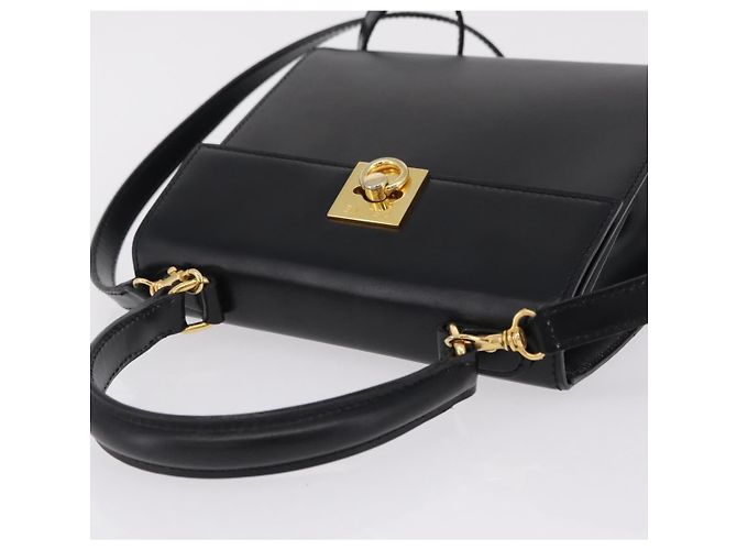 Céline Celine Vintage Logo Top Handle Leather Small - vista 7