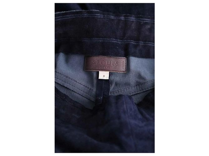 Stouls Navyblaue gerade geschnittene Hose - Ansicht 5