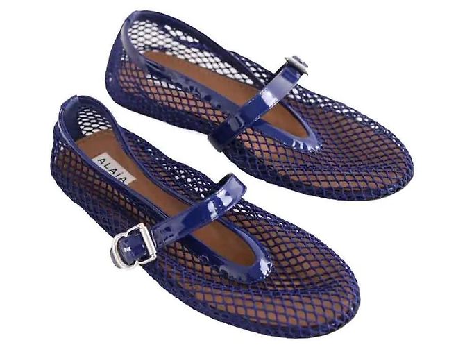 Alaïa Ballerine blu navy - vista 3