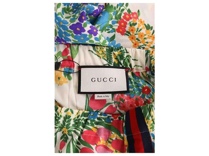 Gucci Pantaloni dritti multicolore - vista 5