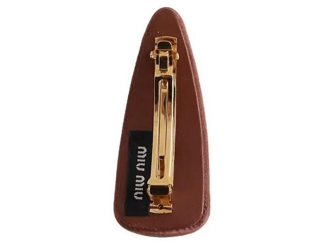 Fermaglio Miu Miu in seta rosa - vista 2