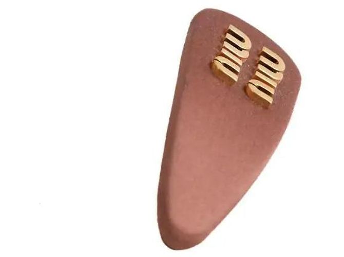 Fermaglio Miu Miu in seta rosa - vista 4