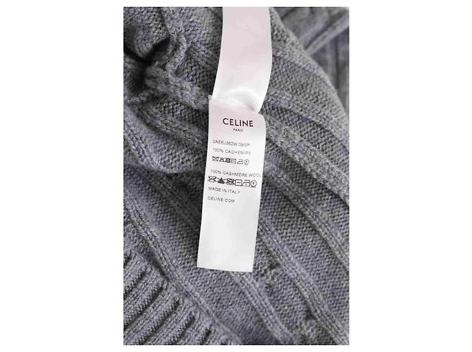 Jersey de cachemira gris Céline - vista 7