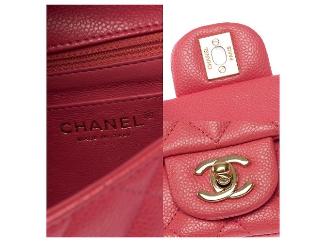 Borsa CHANEL Timeless/Classique in Pelle Rosa - 104023 - vista 7