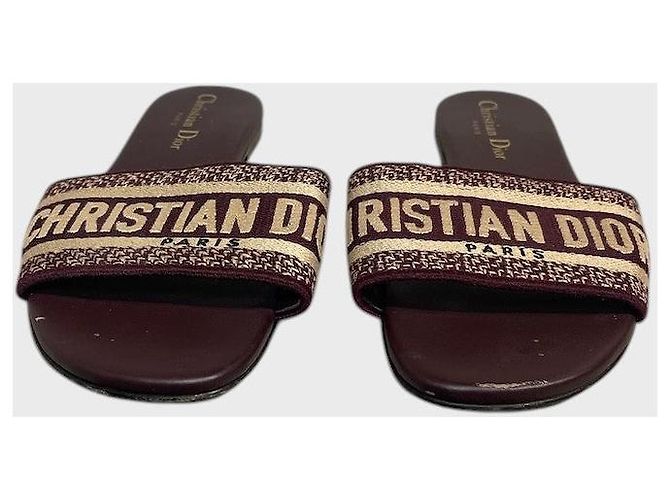 Mules Dior Dway bordeaux T.36,5 - vista 2