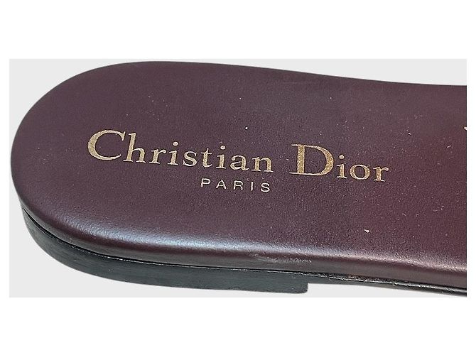 Mules Dior Dway bordeaux T.36,5 - vista 6