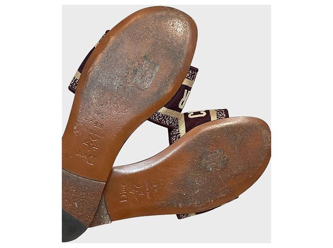 Mules Dior Dway bordeaux T.36,5 - vista 7