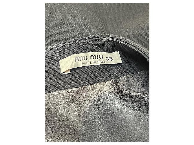 Falda Miu Miu negra T.34 - vista 4