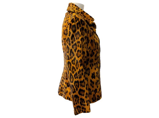 Valentino Garavani Valentino Roma Brown Leopard Pony Jacke - Ansicht 2