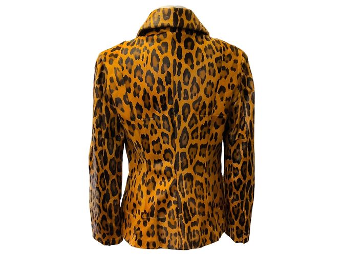 Valentino Garavani Valentino Roma Brown Leopard Pony Jacke - Ansicht 3