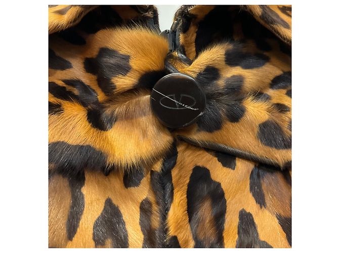 Valentino Garavani Valentino Roma Brown Leopard Pony Jacke - Ansicht 4