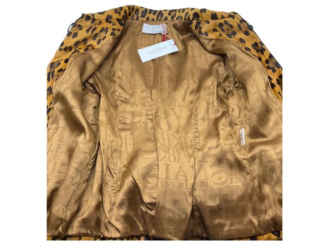 Valentino Garavani Valentino Roma Brown Leopard Pony Jacke - Ansicht 6