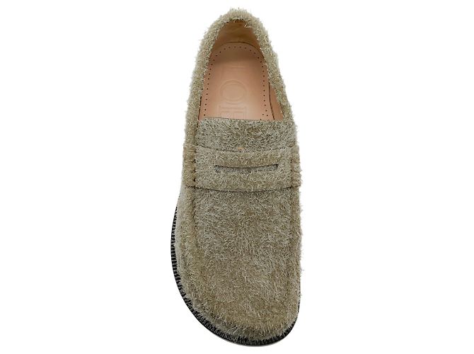 Mocassini Campo in camoscio kaki Loewe - vista 4