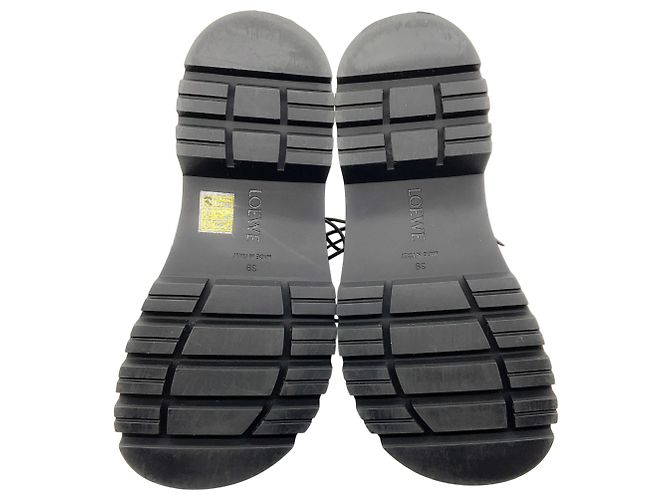 Botas de combate Sierra de piel marrón Loewe - vista 6