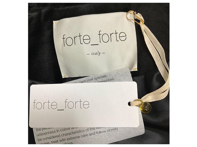 Autre Marque forte_forte Cropped Samtjacke Black Noir - Ansicht 4