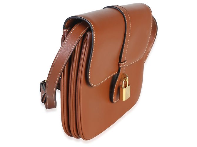 Céline Borsa a patta Tabou Medium in pelle di vitello liscia Tan Celine - vista 2