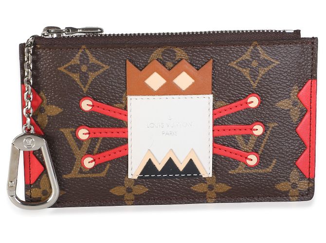 Portachiavi Louis Vuitton Red Multicolor Monogram Canvas Tribal Mask - vista 8