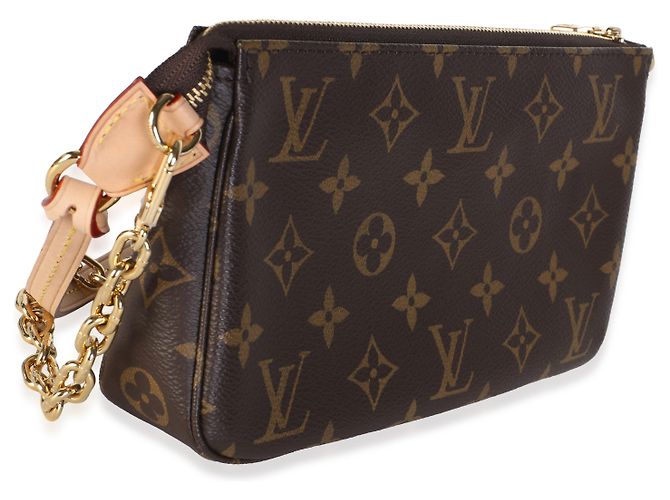 Louis Vuitton Monogram Canvas Chain Pochette Accessories NM - vista 4