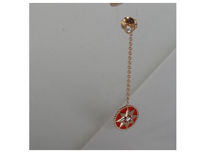 Orecchini Christian Dior Rose Gold Diamond Rose Des Vents - vista 4