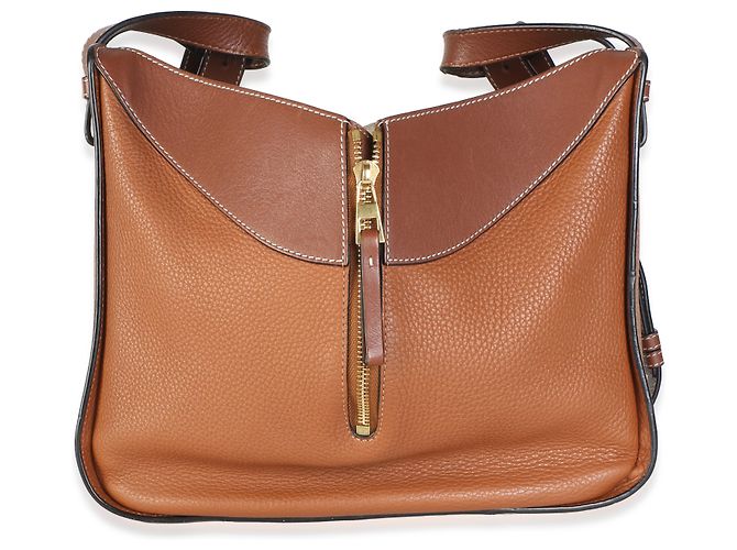 Borsa a tracolla Loewe Hammock Medium in vitello grana Tan - vista 2
