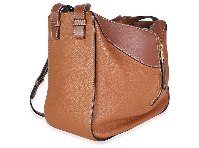 Borsa a tracolla Loewe Hammock Medium in vitello grana Tan - vista 4