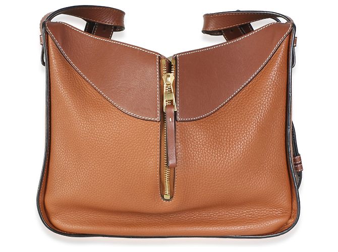 Borsa a tracolla Loewe Hammock Medium in vitello grana Tan - vista 8