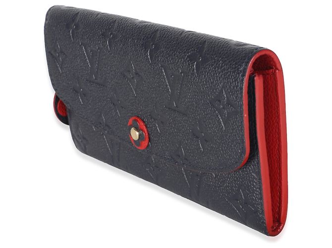 Portafoglio Emilie Louis Vuitton Marine Rouge Monogram Empreinte Bloom Flower - vista 3