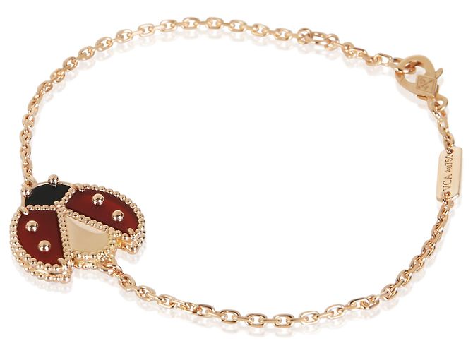 Bracciale Lucky Spring Van Cleef & Arpels in oro rosa, corniola e onice - vista 2