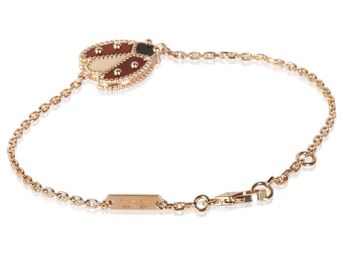 Bracciale Lucky Spring Van Cleef & Arpels in oro rosa, corniola e onice - vista 3