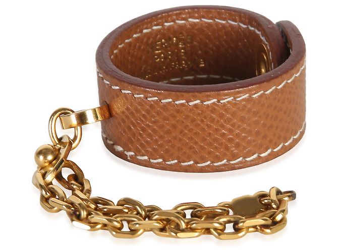 Hermès Gold Courchevel Nomad Handschuhhalter - Ansicht 3