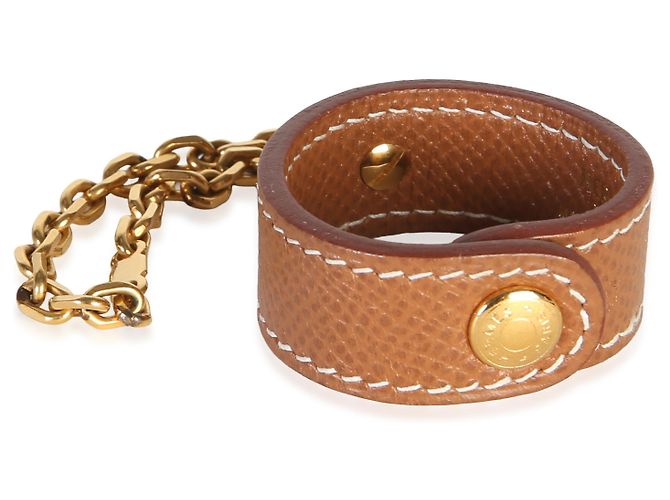 Hermès Gold Courchevel Nomad Handschuhhalter - Ansicht 4