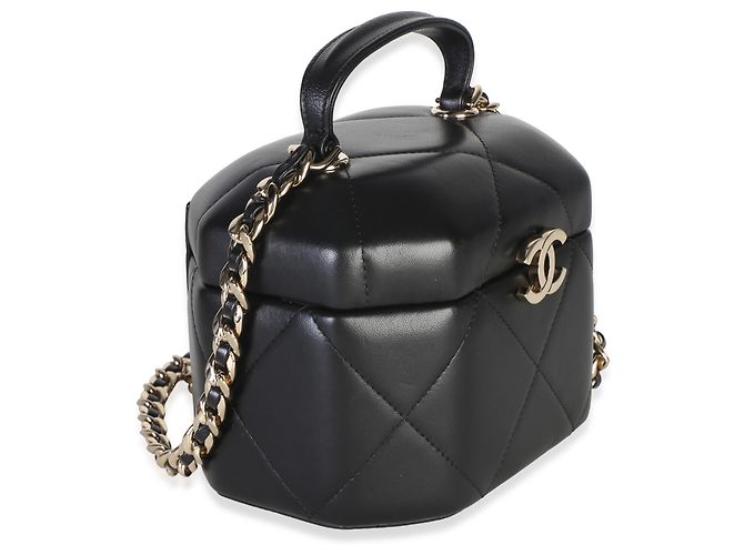 Chanel Custodia Vendôme con catena in pelle d'agnello nera Paris Château de Chenonceau - vista 4