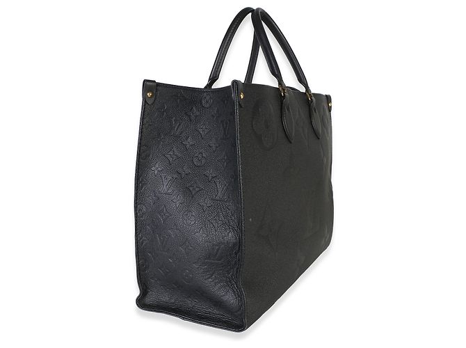 Louis Vuitton Black Giant Monogram Empreinte Onthego GM - vista 4