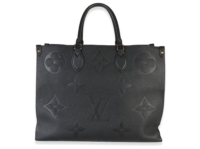Louis Vuitton Black Giant Monogram Empreinte Onthego GM - vista 8