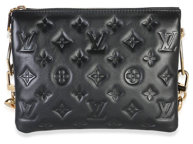 Louis Vuitton Coussin BB in lambskin con Monogram embossed nero - vista 2