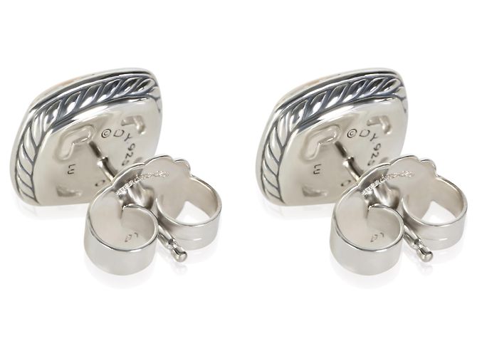 Orecchini Albion David Yurman in oro rosa e argento sterling con morganite e diamante - vista 3