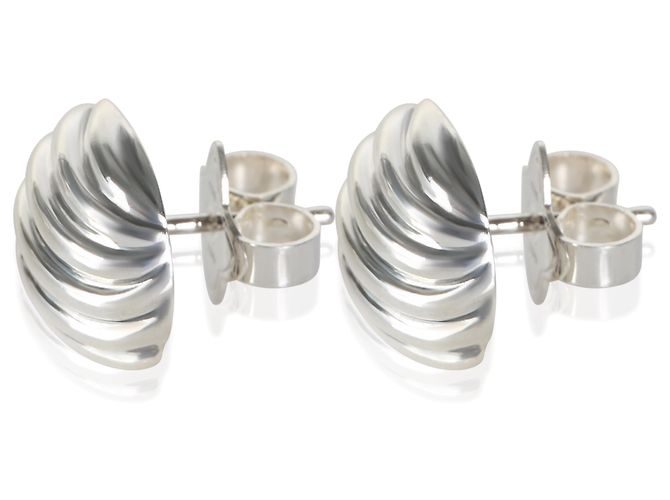 Orecchini a bottone Sculpted Cable in argento sterling David Yurman - vista 2