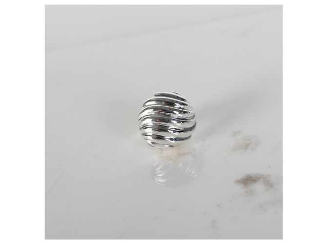 Orecchini a bottone Sculpted Cable in argento sterling David Yurman - vista 4