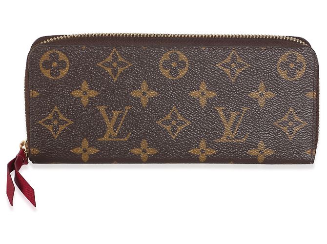 Cartera Clemence de lona Monogram Fuschia Louis Vuitton - vista 8