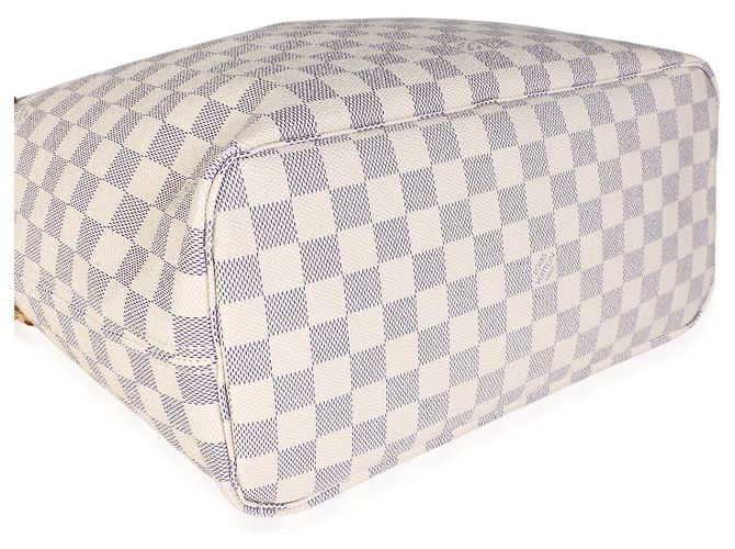 Louis Vuitton Rose Ballerine Damier Azur Canvas Neverfull MM - vista 7