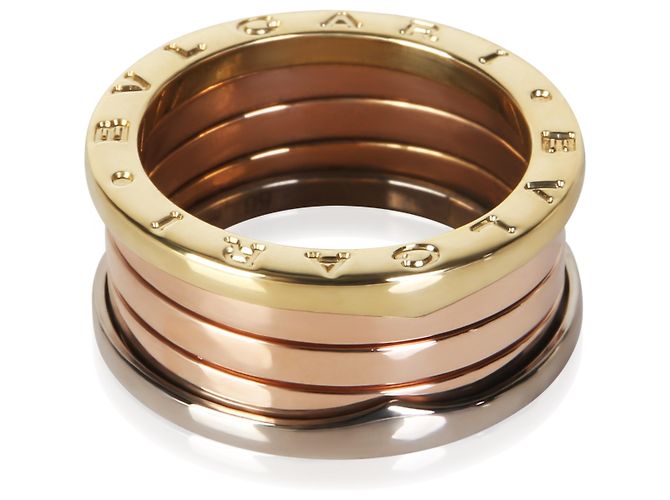 Bulgari Anello BVLGARI B.zero1 in oro tricolore - vista 4
