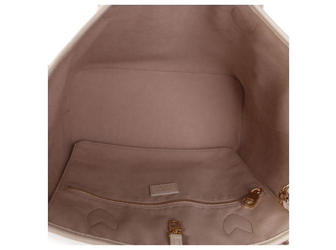 Louis Vuitton Creme Rose Trianon Giant Monogram Empreinte Neverfull MM - vista 5