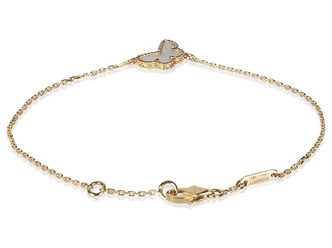 Bracciale Sweet Butterflies Van Cleef & Arpels in oro giallo e madreperla - vista 4