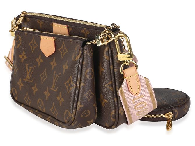 Louis Vuitton Rose Clair Monogram Canvas Multi Pochette Accessoires - vista 3