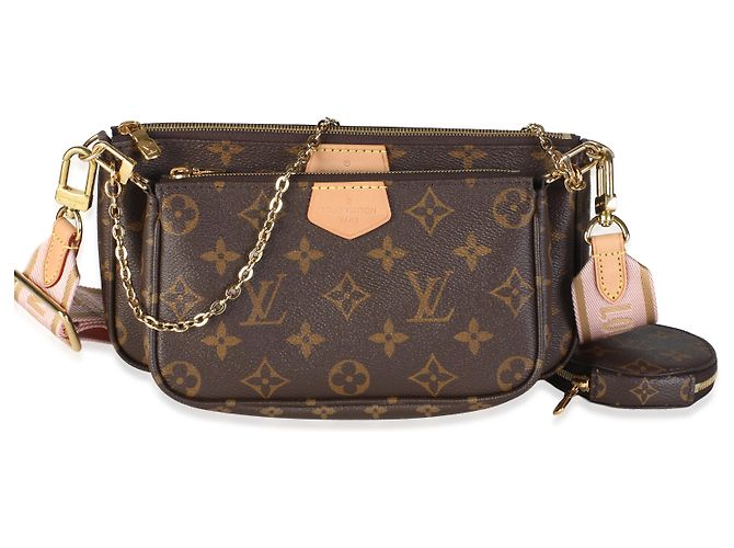 Louis Vuitton Rose Clair Monogram Canvas Multi Pochette Accessoires - vista 8