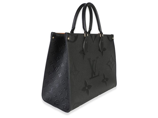 Louis Vuitton Black Giant Monogram Empreinte Onthego MM - vista 4