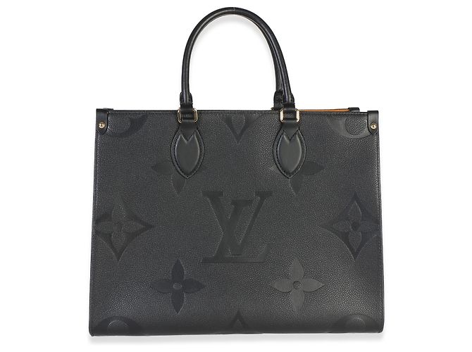 Louis Vuitton Black Giant Monogram Empreinte Onthego MM - vista 8
