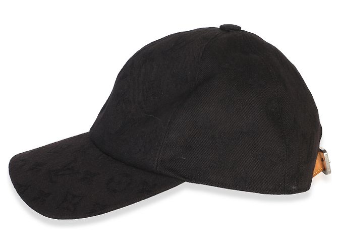 Cappello Essential Louis Vuitton in jacquard di cotone e poliestere nero Monogram - vista 3